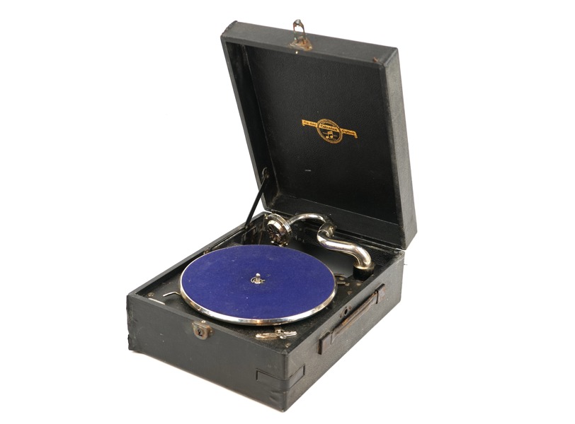 Resegrammofon, Viva-tonal Grafonola, Columbia, England.