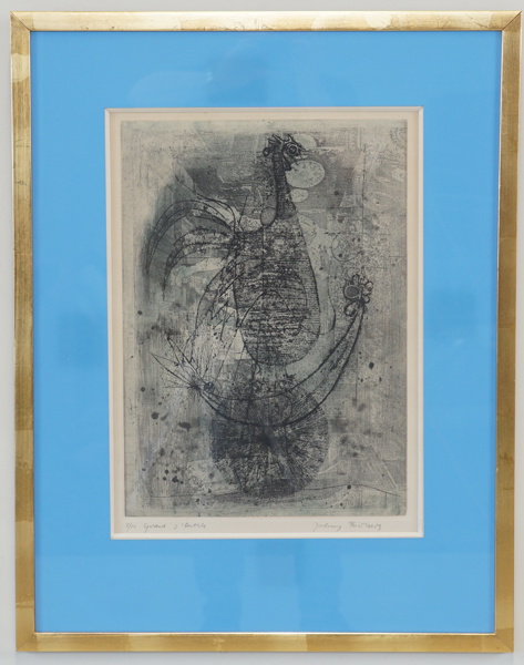 Johnny Friedlaender, etsning med akvatint, 2/10 épreuve d´artiste, signerad.