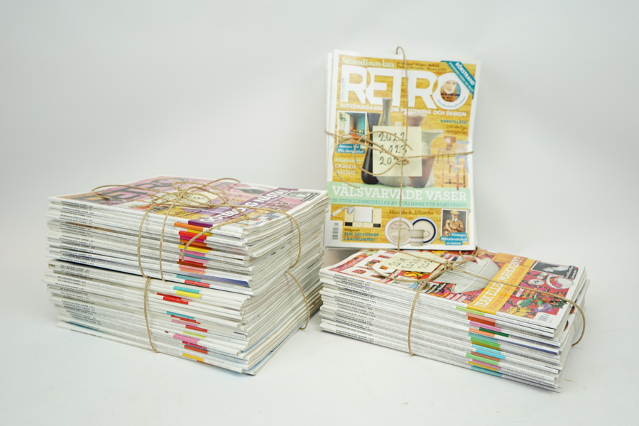 Tidningar, Scandinavian Retro, 2012-2024, kompletta årgångar.