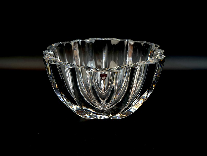 Lars Hellsten, skål, glas, Orrefors.