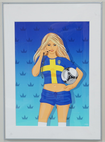 Madeleine "Aya" Göranzon, gicléetryck, signerad.