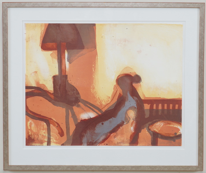 Örjan Wikström, "Barnet", litografiskt tryck, signerad.