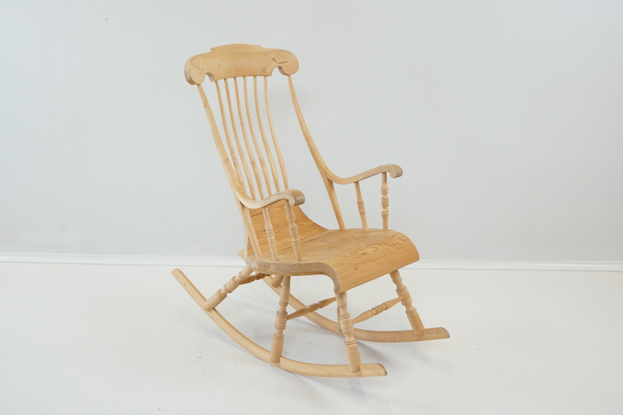 Yngve Ekblom, gungstol, furu, Kypasjärvi, Överkalix socken, 1910.