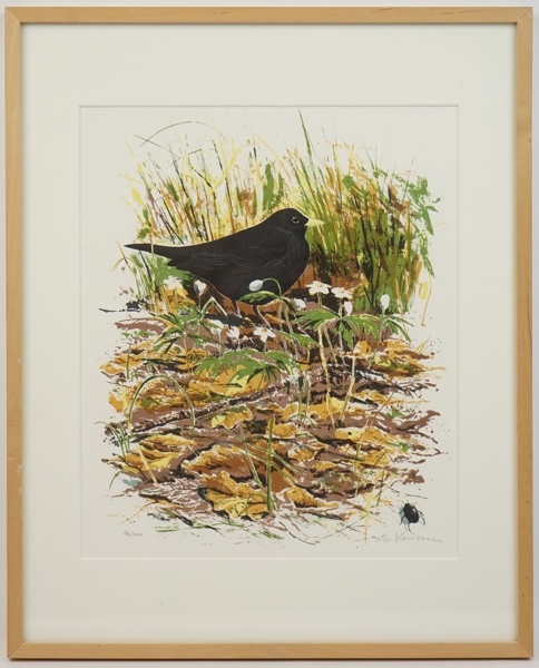 Peter Larsson, litografi 46/100, signerad.