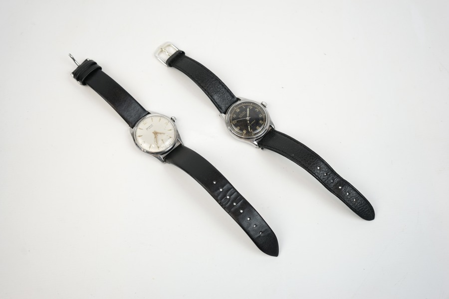 Armbandsur, 2 st, Helvetia och Svalan Sportsman.