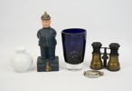 Kikare, vaser m.m, 5 delar, bl.a Meissen.