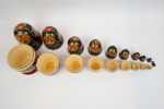 Matryoshka, ryska dockor, 10 delar, trä.