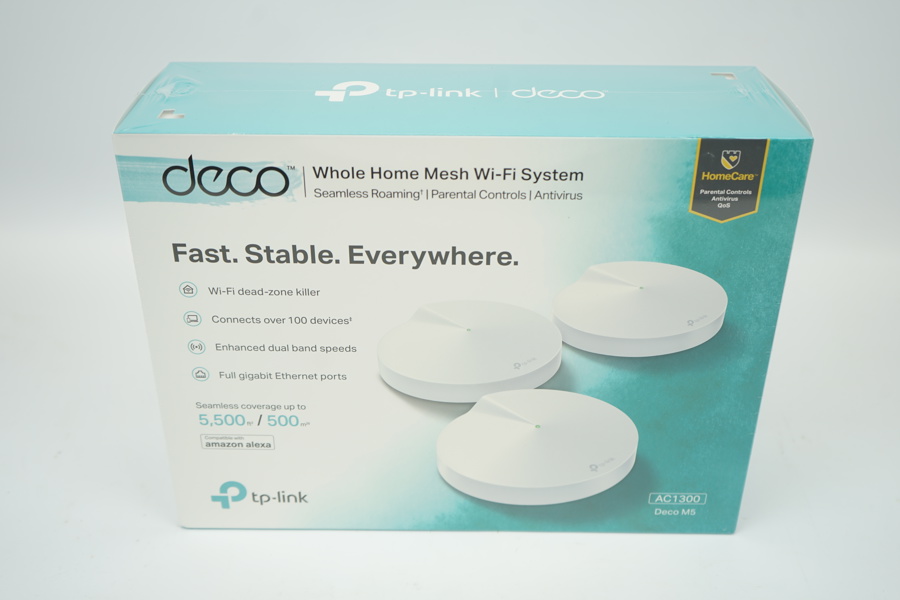 Tp-link Deco M9 Plus Mesh Wi-Fi system, obegagnad.