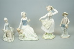 Figuriner, 6 st, porslin, bl. a. Lladro.