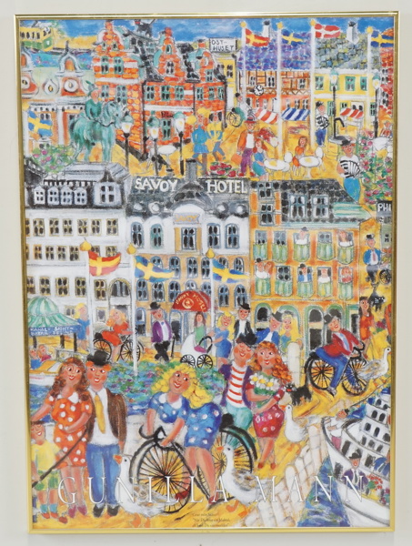 Gunilla Mann, "Malmö", affisch.