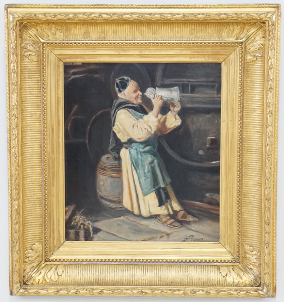 Oidentifierad konstnär, olja på duk, signerad Passini, Italien, 1800/1900-tal.