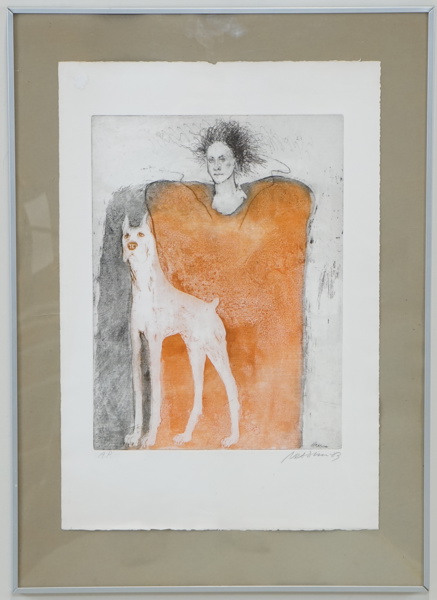 Suzanne Nessim, etsning, Artist Proof, signerad, daterad -83.