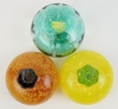 Gunnel Sahlin, konstglas, 3 st, pumpor, Kosta Boda, signerade.