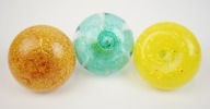 Gunnel Sahlin, konstglas, 3 st, pumpor, Kosta Boda, signerade.