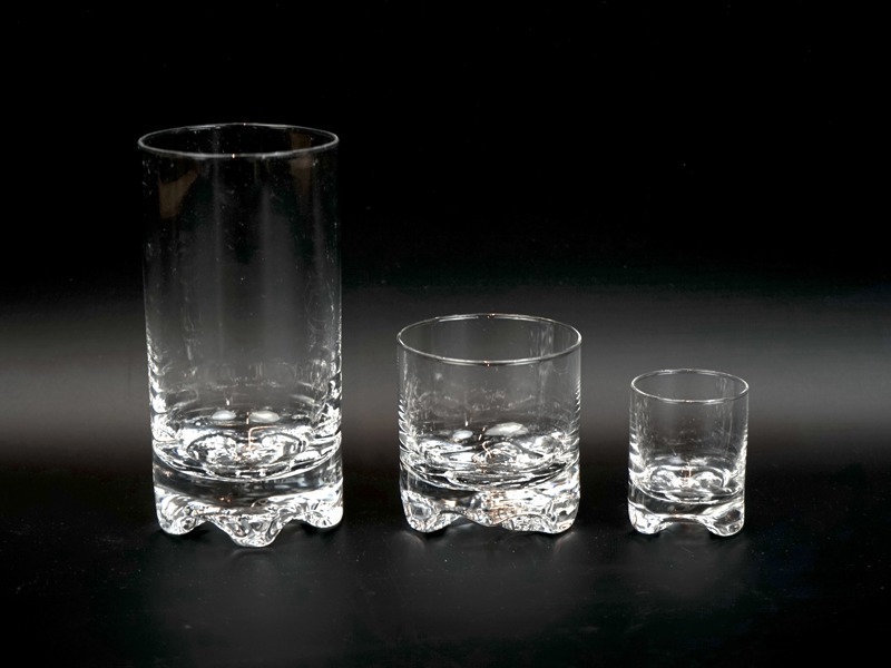 Tapio Wirkkala, glasservis, 19 delar, ''Gaissa''.
