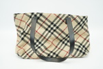 Burberry, handväska, textil.