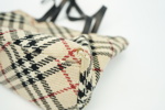 Burberry, handväska, textil.