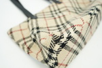 Burberry, handväska, textil.