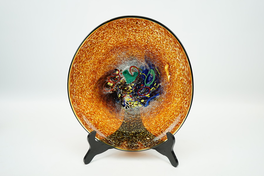 Bertil Vallien, "Meteor", fat, glas, Kosta Boda.