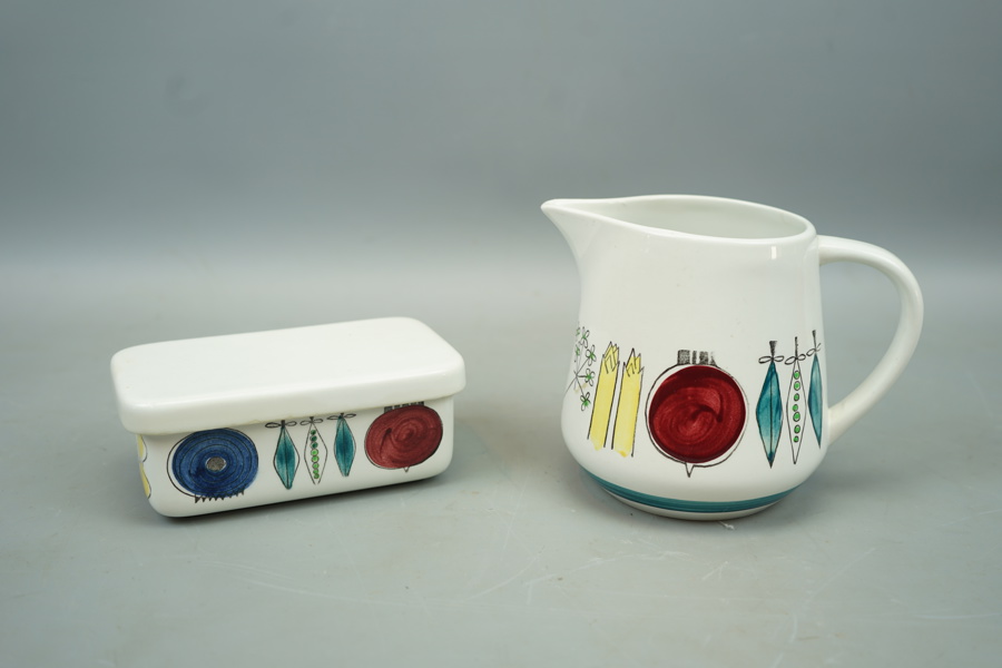 Marianne Westman, "Picknick, smörask och kanna, flintgods, Rörstrand.