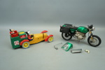 Samlarfordon, bil och motorcykel, metall/plast, bl.a Burago.