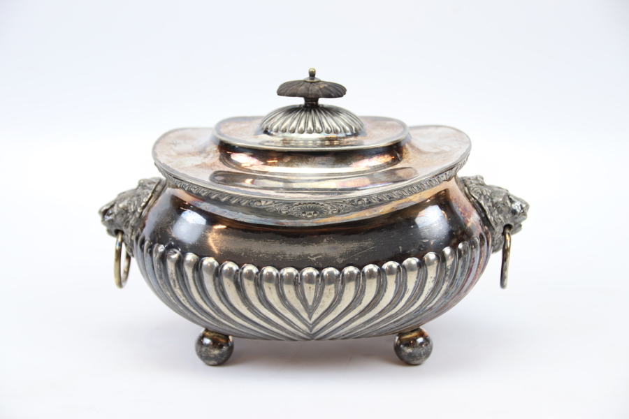 Sockerskrin, nysilver.