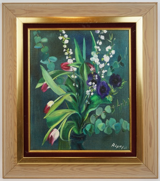 Hans Ripa, olja på duk, signerad, daterad, 1980.