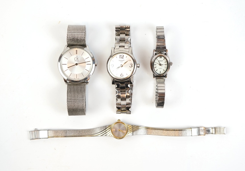 Armbandsur, 4 st, Calvin Klein, Tissot, Prologue och Citizen.