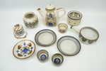 Diverse keramik, 11 delar, stengods, Michael Andersen & Son, Bornholm.