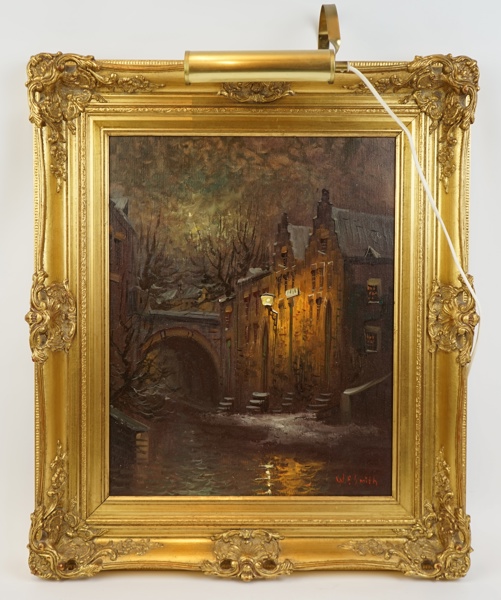 W.F Smith, England, olja på duk, signerad.