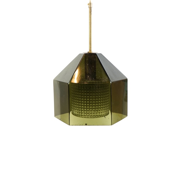 Carl Fagerlund, taklampa, glas, Orrefors.