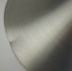 Bent Nordsted, taklampa, borstad aluminium, ''Lyskär'', Danmark, 1970-talet.