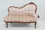 Kanapé, mahogny/textil, 1800/1900-tal.
