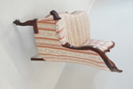 Kanapé, mahogny/textil, 1800/1900-tal.