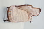Kanapé, mahogny/textil, 1800/1900-tal.