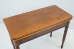 Spelbord, utfällbart, löstagbar skiva, mahogny/filt, 1900-tal.