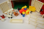 Leksaker, ett parti, plast, Fisher Price och Lego Duplo.