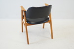 Karmstolar, trä/galon, 1950/60-tal.