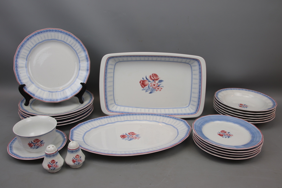 Jackie Lynd, matservis, 22 delar, porslin, "Madeleine", Christineholm Design Studio.