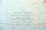 Jordglob med belysning, Räth Politiska Jordglob, oktober 1980.