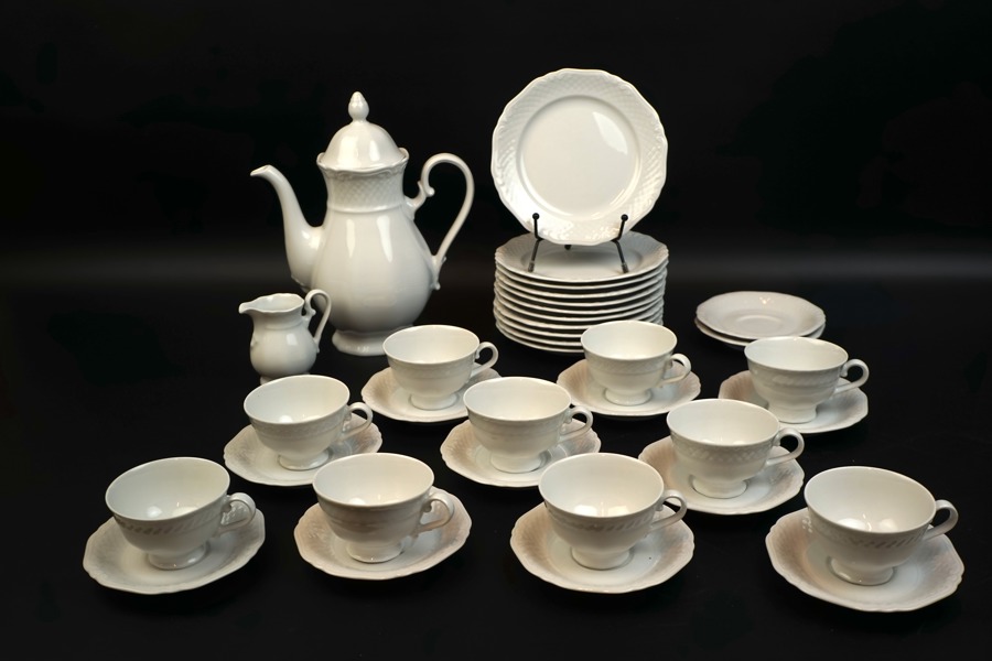 Kaffeservis, 22 delar, porslin, Eschenbach, Bavaria.