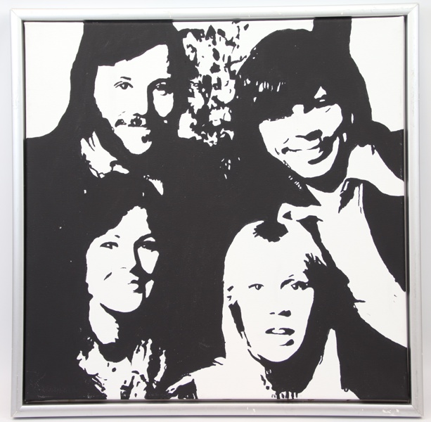 Inger Cronqvist, "ABBA", olja på duk, signerad a tergo.