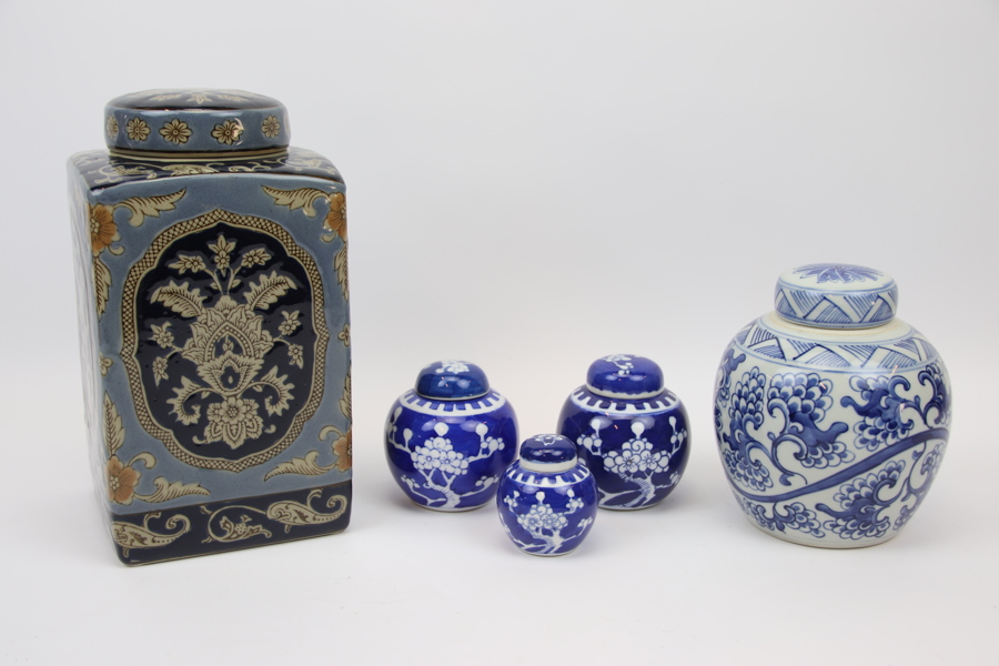 Bojaner, 5 st, porslin, Asien.