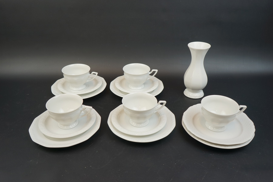 Kaffeservisdelar, 12 delar, porslin, "Classic Rose", Rosenthal, Tyskland.