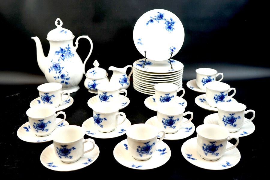 Kaffeservis, 27 delar, porslin, "Regina", Seltmann Weiden, Bavaria, Tyskland.