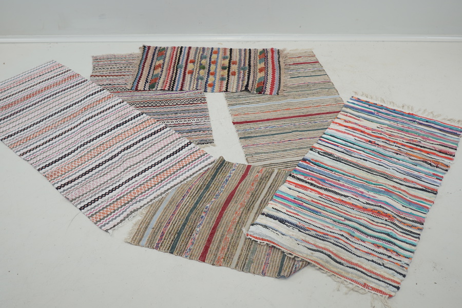 Trasmattor, 5 st, textil.
