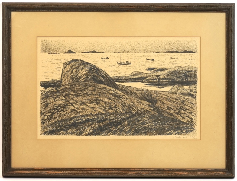 Roland Svensson, litografi nr 210/300, signerad.