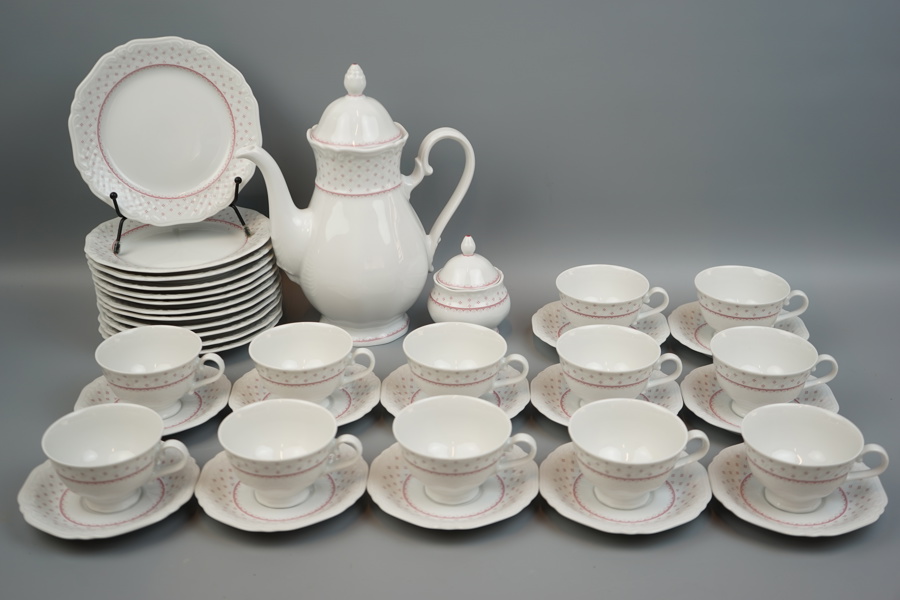 Kaffeservis, 16 delar, porslin, Eschenbach, Bavaria, Tyskland.
