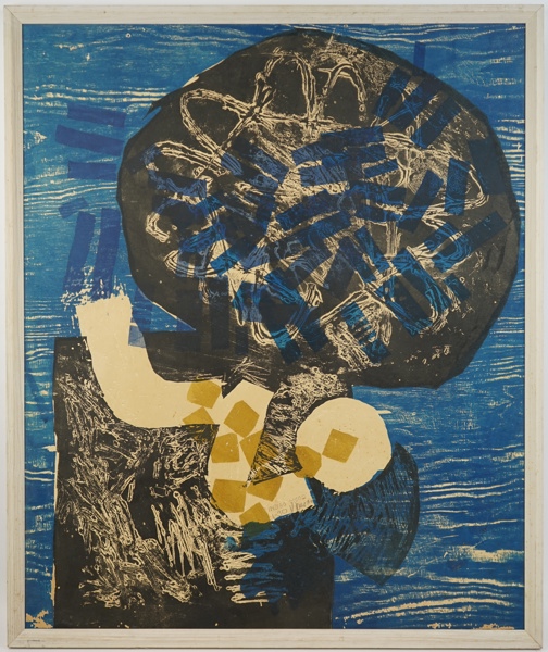 Vide Jansson, ''Indigo Mood'', litografi nr 1/30, signerad.