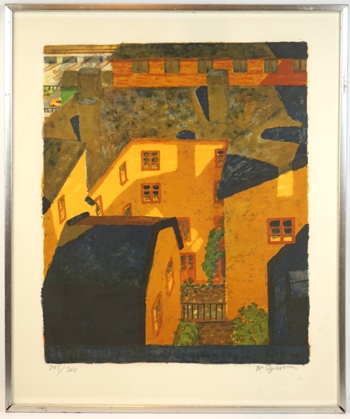 Bo Larsson, litografi nr 143/360, signerad.